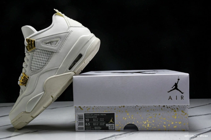 Cheap Gold AQ9129-170 Retro Metallic Jordan 4 0822